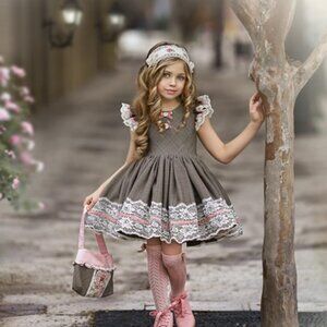 Dollcake Florence Tartan Dress, 4T